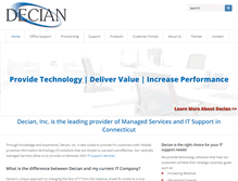 Tablet Screenshot of decian.com